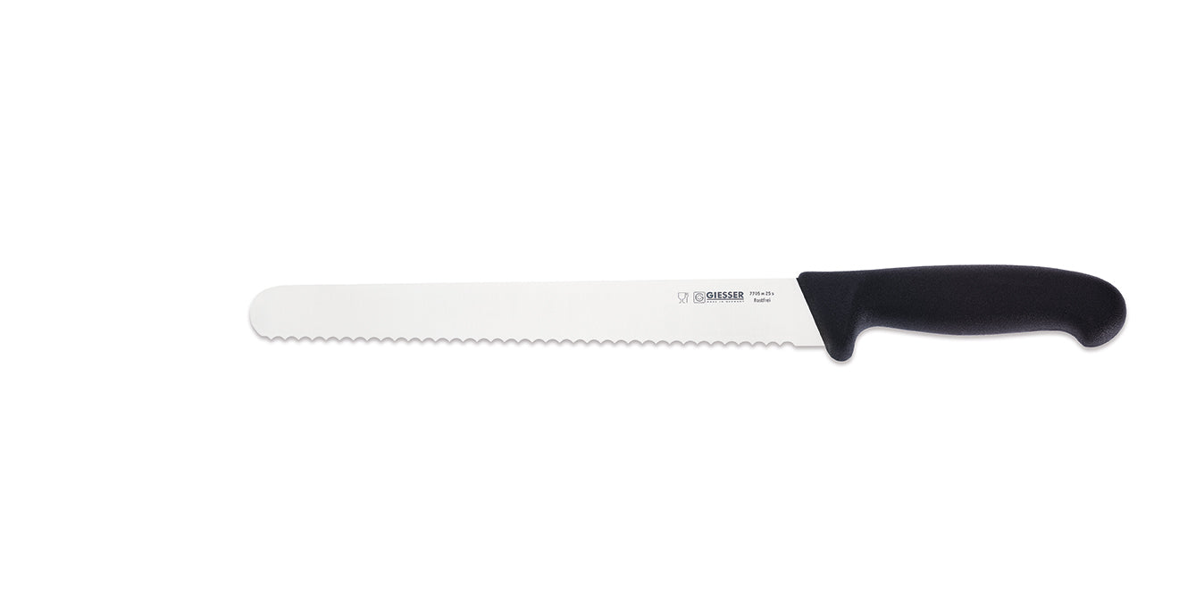 Giesser Carving Knife Serrated Edge Round Nose 25cm