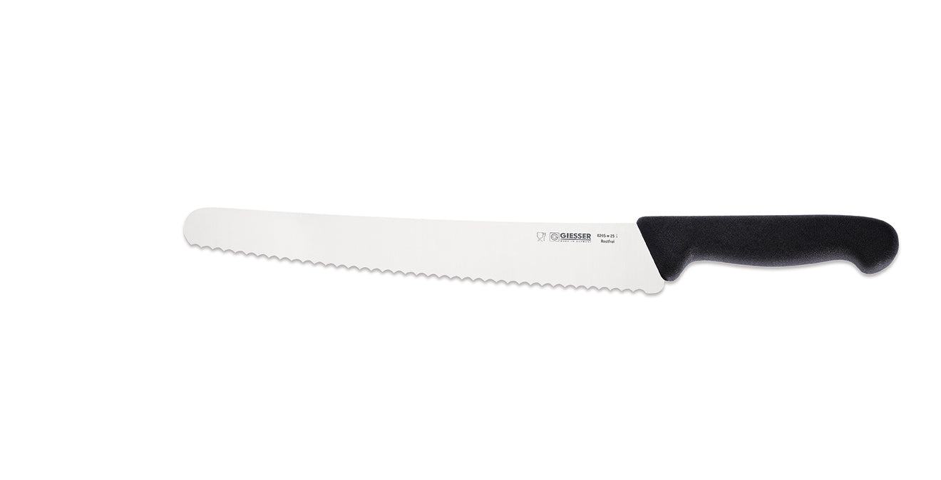 Giesser Pastry Knife Serrated Stamped 25cm