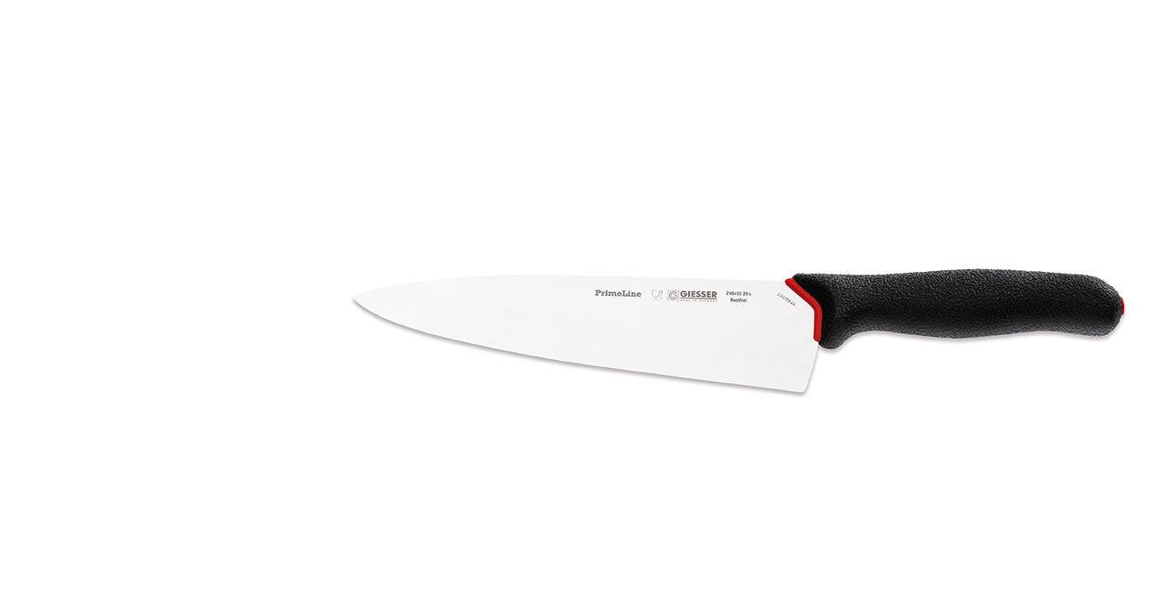Giesser PrimeLine Cooks Knife Stamped Blade 20cm, Soft Grip Handle