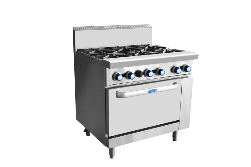 Cookrite 6 Gas Burner with Oven (NG or LPG)