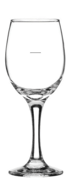Moda Wine Glass Toughened 330ml w/150ml plimsol (ctn 12)