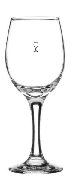 Moda Wine Glass Toughened 330ml w/150ml & 250ml pourline (ctn 12)