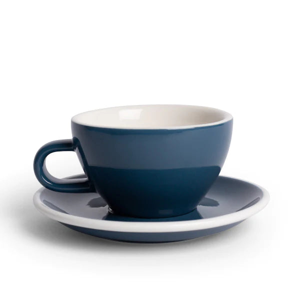 Acme Classic Range Cappuccino Cup & Saucer Whale Blue
