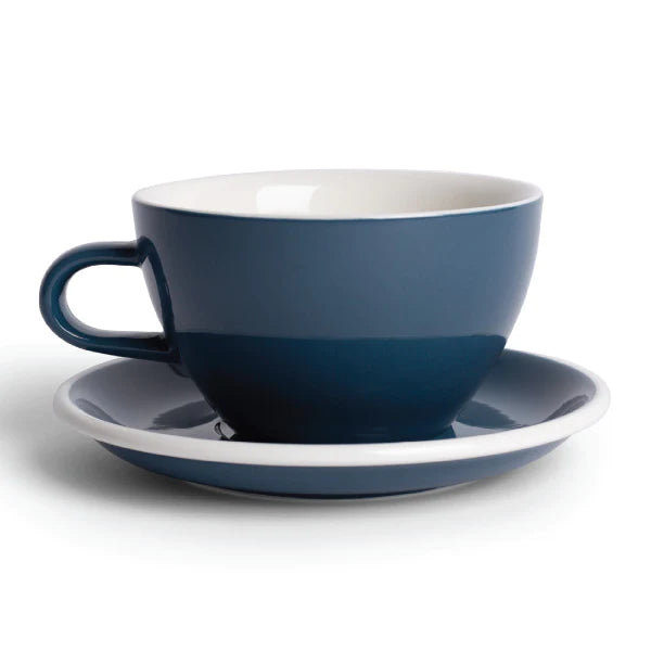 Acme Classic Range Latte Cup & Saucer Whale Blue