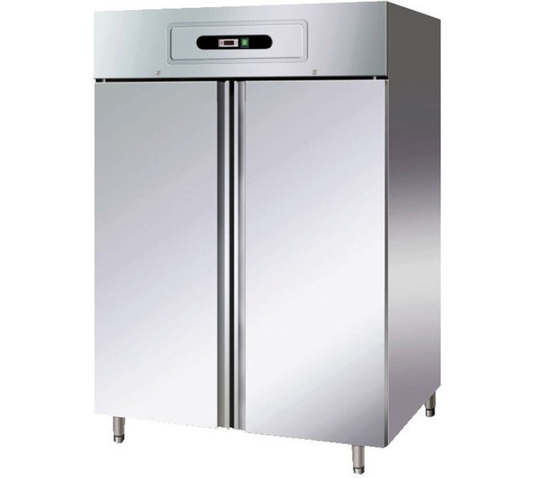 Forcar GN1410TN Upright Double Door Chiller GN 2/1 - Stainless Steel - Integral Condenser