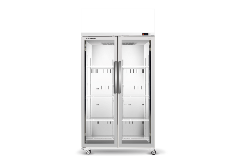 Skope EziCore TCE1000N 2 Glass Door Display or Storage Fridge