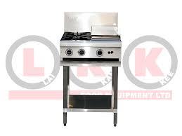 LKK Combination 2 Open Burners & 300mm Right Griddle Plate